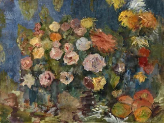 Naturaleza muerta con flores y frutas, 1907