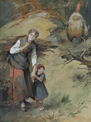 Niña y duende