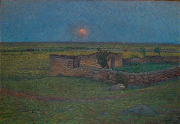 Salida de la luna en Öland
