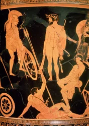 Heracles y héroes griegos (detalle)
