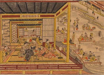Casa de té junto al río Kamo en Kioto