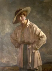 Lois Ball, hermana de Albert Ball, VC (más tarde Sra. Anderson), c.1919 (óleo sobre lienzo)
