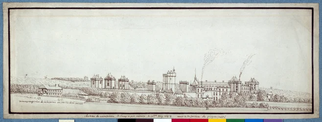 El Castillo de Vincennes, con chimeneas humeantes