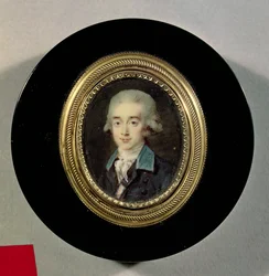 Retrato en miniatura del Conde Hans Axel von Fersen (1755-1810)