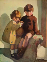 Ian y Rosemary, c1923
