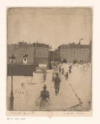Vista del Pont Neuf en París Le Pont Neuf (título sobre objeto)