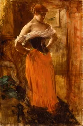 La Toilette (óleo sobre lienzo)