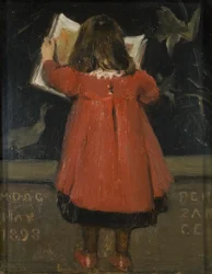 Retrato de la hija del artista, Alethea Garstin