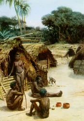 Un pueblo en las Nuevas Hébridas, 1908