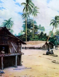 Un Pueblo en las Islas Salomón, 1908