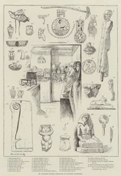 Exposición de antigüedades egipcias del Sr. Flinders Petrie