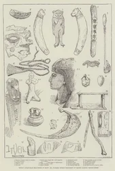 Descubrimientos Anticuarios Recientes en Egipto, Exhibición del Sr. Flinders Petrie en Oxford Mansion, Oxford-Street