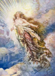Beethoven: "¡Alegría, chispa celestial de la divinidad!" (litografía en color)