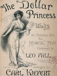Cartel del musical "La princesa del dólar"