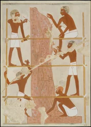 Escultores trabajando, Tumba de Rekhmire