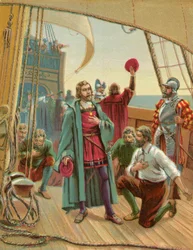 Colón descubriendo América