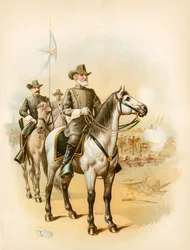 En la víspera de Gettysburg - El General Lee dirigiendo la batalla