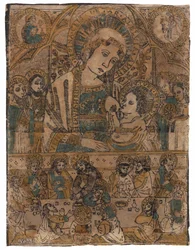 Madonna lactans con la Última Cena