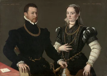 Retrato de una pareja, c. 1580-1588 (óleo sobre lienzo)