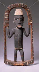 Figura de la Casa de Canoas, Islas Salomón (madera)