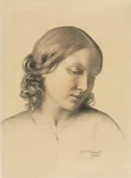 retrato de una mujer joven