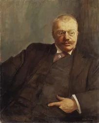 Retrato del poeta Gunnar Heiberg (1857-1929)