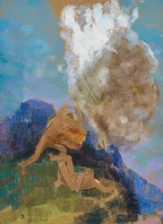 Caín y Abel, c.1890 (pastel sobre papel entonado)