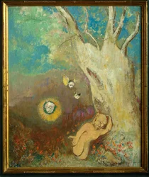 El sueño de Calibán (pintura sobre madera)
