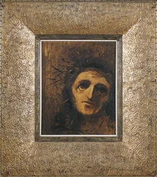 Cristo (carboncillo y tiza negra sobre papel)