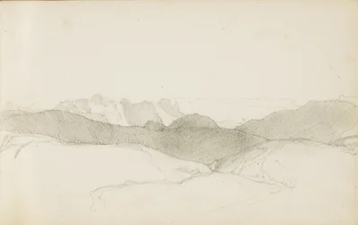 Dibujo de un álbum titulado "El País Vasco", 1862-63