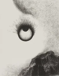 Por todas partes los ojos arden, lámina 9 de La tentación de San Antonio (1ª serie)