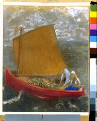La vela amarilla, c.1905 (pastel sobre papel)