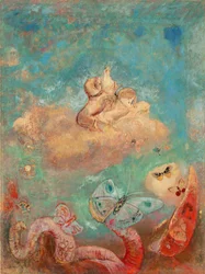 carro de Apolo. Pintura de Odilon Redon (1840-1916), óleo sobre lienzo, hacia 1912. Arte francés, siglo XX, simbolismo, nabis. Museo de Arte Moderno, Nueva York (EE.UU.).