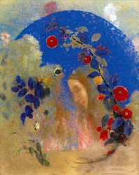 Perfil bajo un arco - Odilon Redon (1840-1916). Pastel sobre papel, hacia 1905. Dimensiones: 67,6 x 53,8 cm. Colección privada