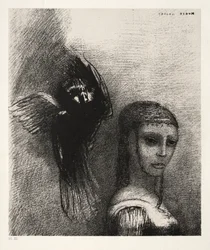 La Tentación de San Antonio Primera Serie: Y un Gran Pájaro, Descendiendo del Cielo..., 1888