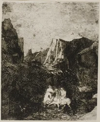 Dos pequeños jinetes