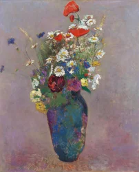 Visión: jarrón de flores por Redon, Odilon (1840-1916)