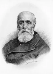 Retrato de Giovanni Ruffini (1807-1881), poeta y patriota italiano, litografía según dibujo de Odoardo Borrani (1833-1905)