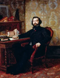 Retrato del abogado Aristide Minelli, de Odoardo Borrani (1833-1905), óleo sobre tabla, 40,5x32,5 cm.