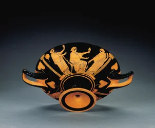Kylix de figuras rojas del Ático, c.470 a.C.