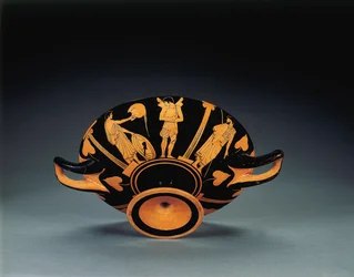 Kylix de figuras rojas ático, c.470 a.C.