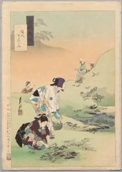 Beauties Harvesting Bracken, de la serie Miscelánea de Gekkō