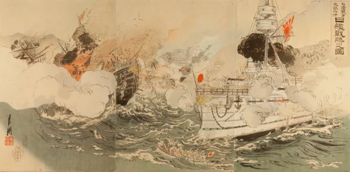 Guerra sino-japonesa: la marina japonesa victoriosa frente a Takushan