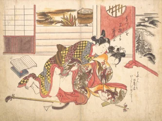 Escena de dormitorio, ca. 1739