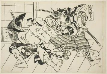 Banquete de Wada (Wada sakamori), de la serie "Escenas Famosas de Obras de Marionetas Japonesas (Yamato irotake)"