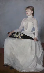 De paseo o La dama del vestido blanco