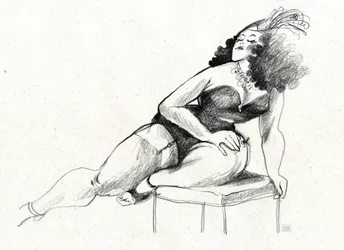 Glamour pin-up con curvas