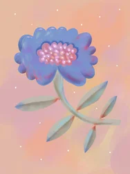 Flor de fantasía resplandeciente