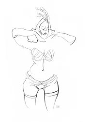 Dibujo de lencería sensual