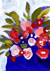 Flores abstractas llenas de colorido